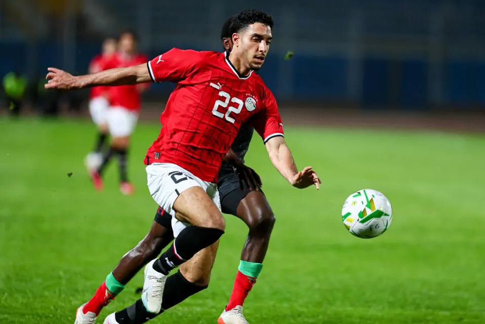 عمر مرموش مع منتخب مصر