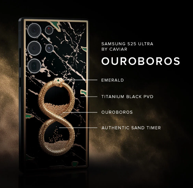 أحدث هواتف كافيار Galaxy S25 Ultra Ouroboros