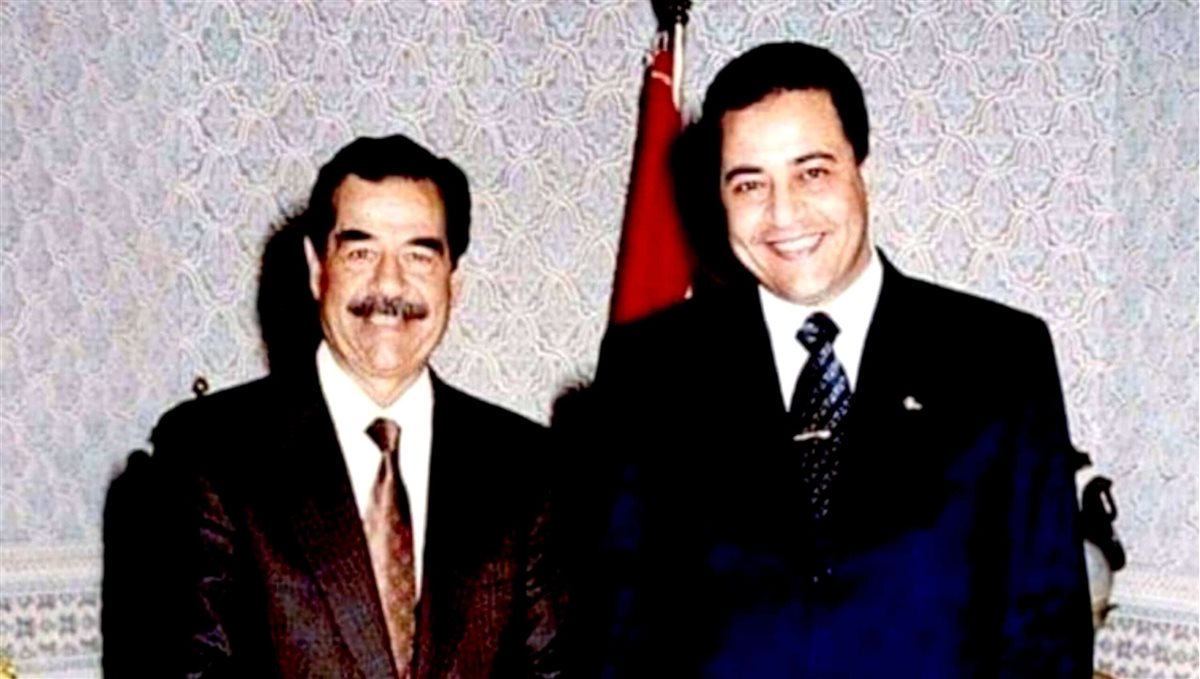 النائب عماد الجلدة والرئيس الراحل صدام حسين&nbsp;