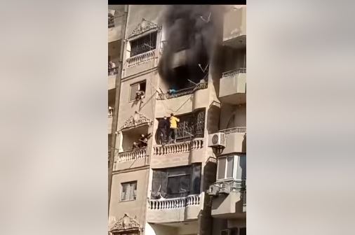 حريق شقة فيصل
