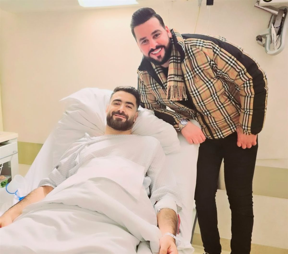 حمزة المثلوثي بعد إجراء العملية