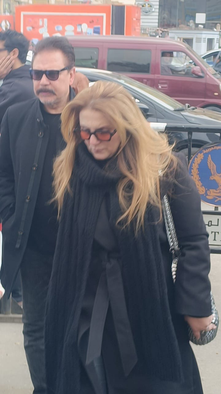 جنازة شقيق الفنانة شهيرة