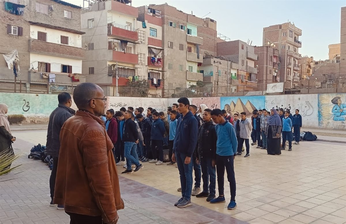 وكيل وزارة تعليم الفيوم أثناء جولته بالمدارس