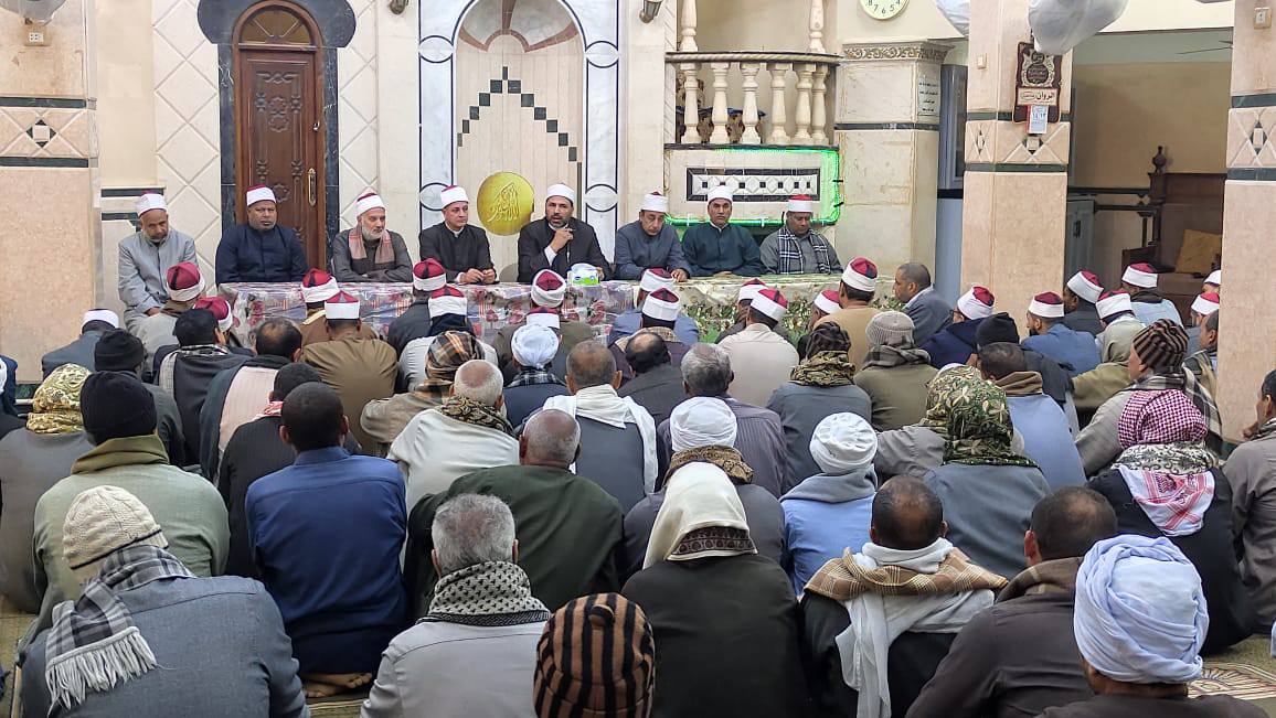 الدكتور محمود الشيمى وكيل وزارة اوقاف الفيوم أثناء اللقاء