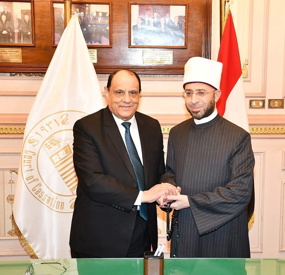 الأزهري مع &nbsp;رئيس محكمة النقض