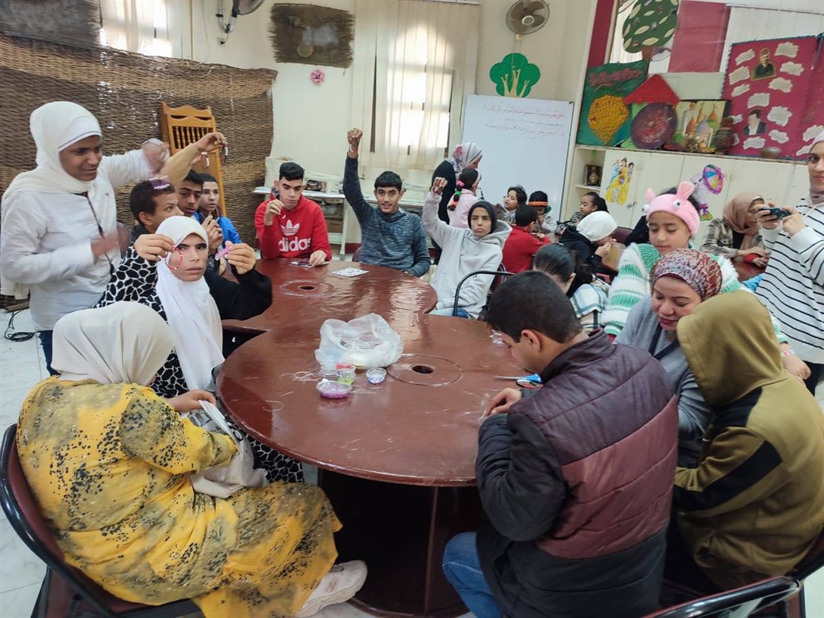 أثناء ورشة عمل اصحاب الهممم بمتحف كوم أوشيم
