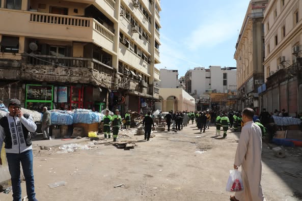 محافظ القاهرة خلال متابعة الأعمال
