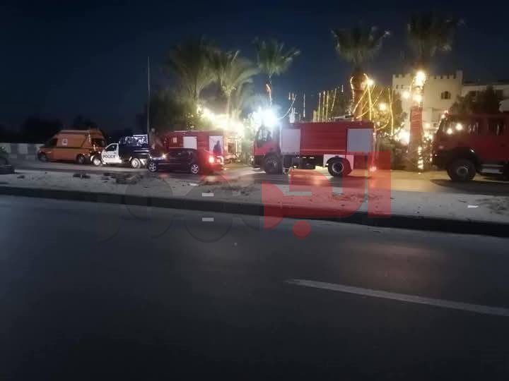 حريق مخزن المنوفية