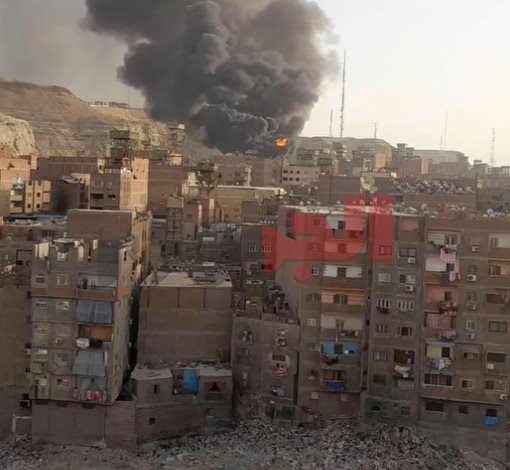 حريق منشأة ناصر