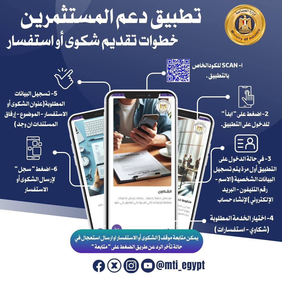 خطوات تقديم شكوى على تطبيق دعم المستثمرين