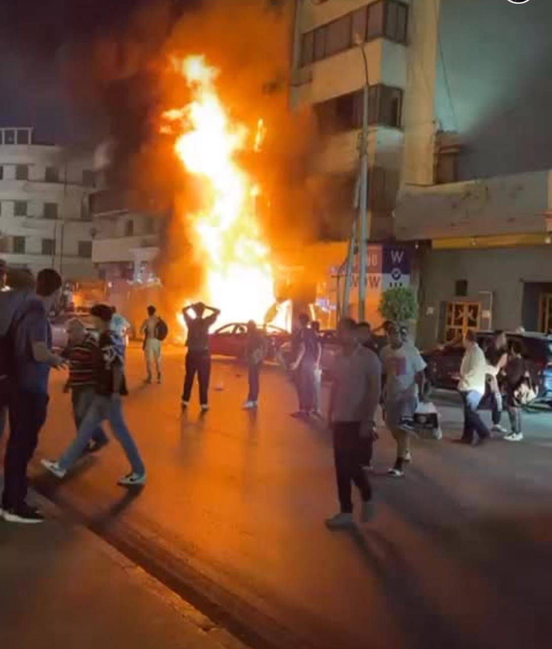 حريق محل في مصر الجديدة&nbsp;