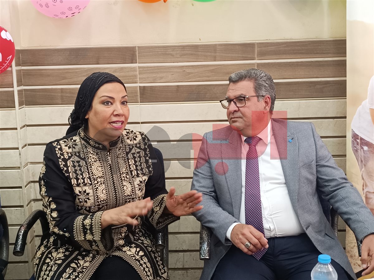 النائبة نشوي الديب ومحمد مرعي سكرتير عام مساعد محافظة الجيزة&nbsp;