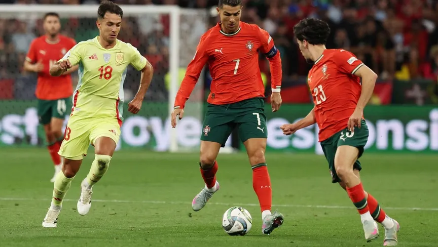 مباراة إسبانيا والبرتغال