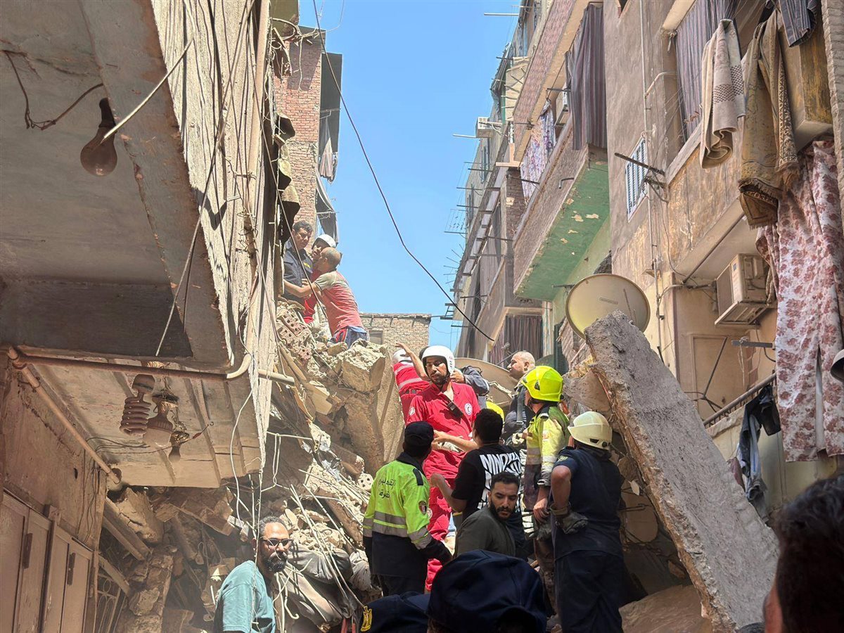 حادث عقار حدائق القبة