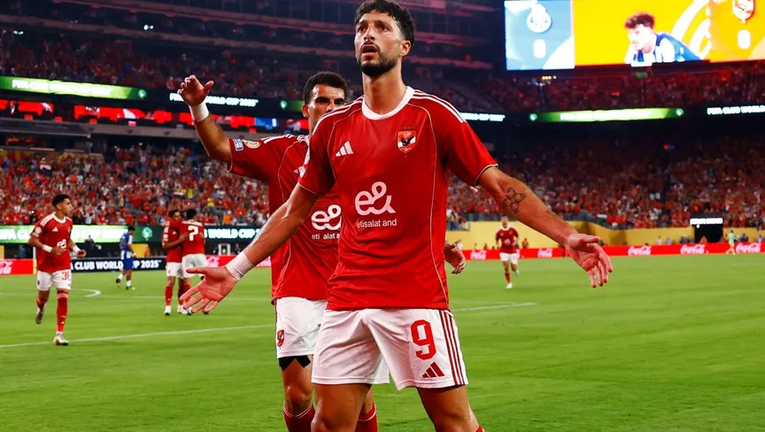 <strong>وسام أبو علي خلال مباراة الأهلي وبورتو في كأس العالم للأندية</strong>
