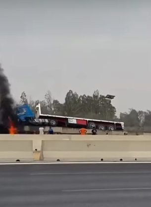 حادث الطريق الصحراوي