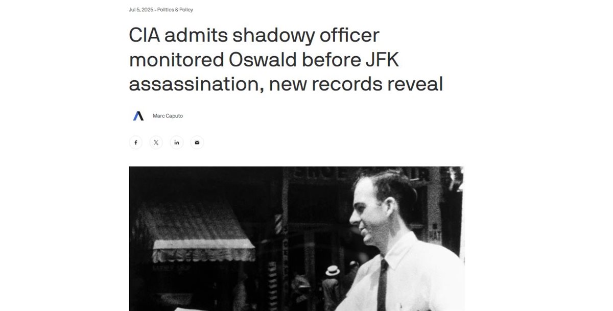 وثائق CIA حول جون كينيدي