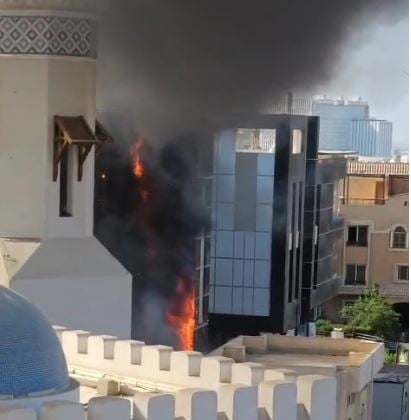 حريق مول دبي
