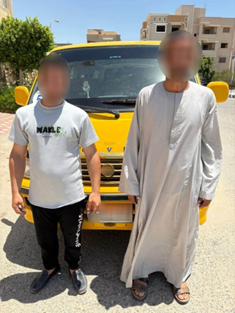 المتهمين بالتعدى على سائق المنيا&nbsp;