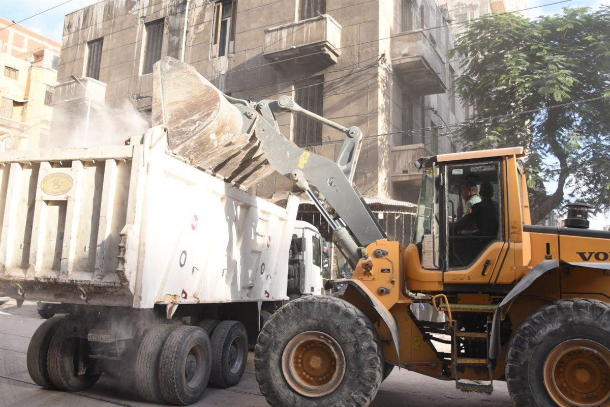 انهيار عقار في الإسكندرية