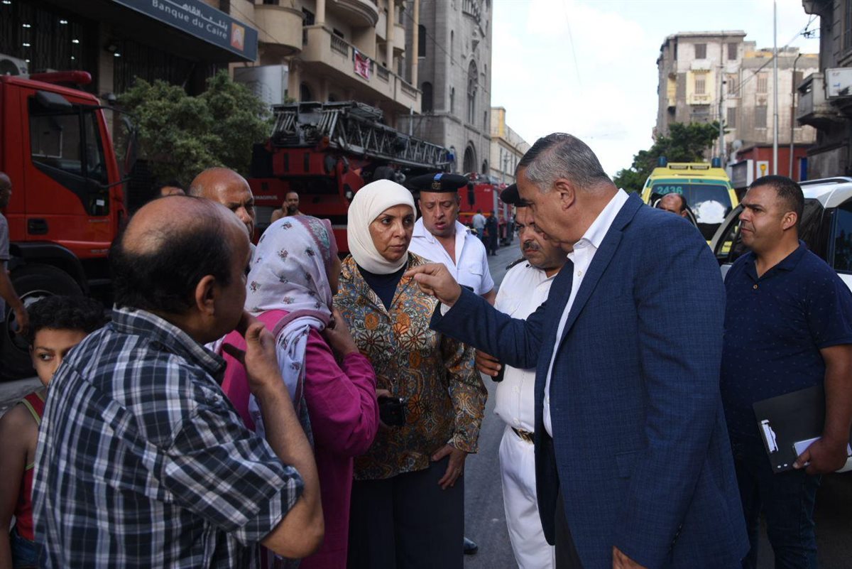 انهيار عقار في الإسكندرية