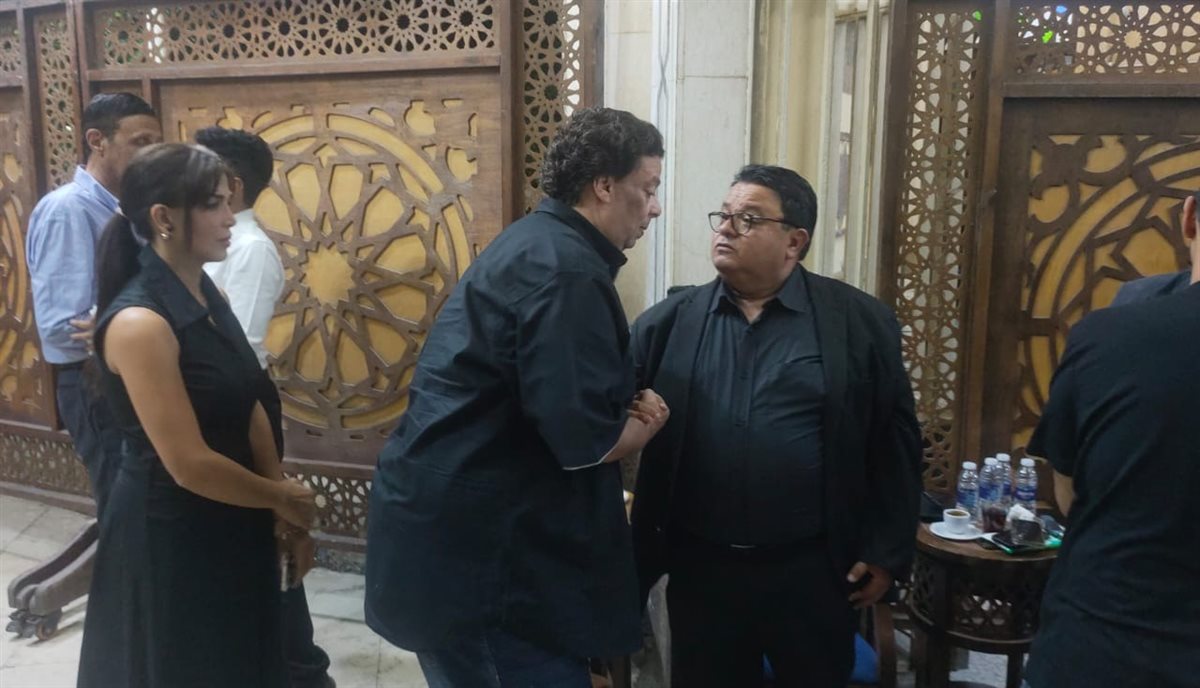 <strong>عزاء شقيق المخرج خالد جلال</strong>