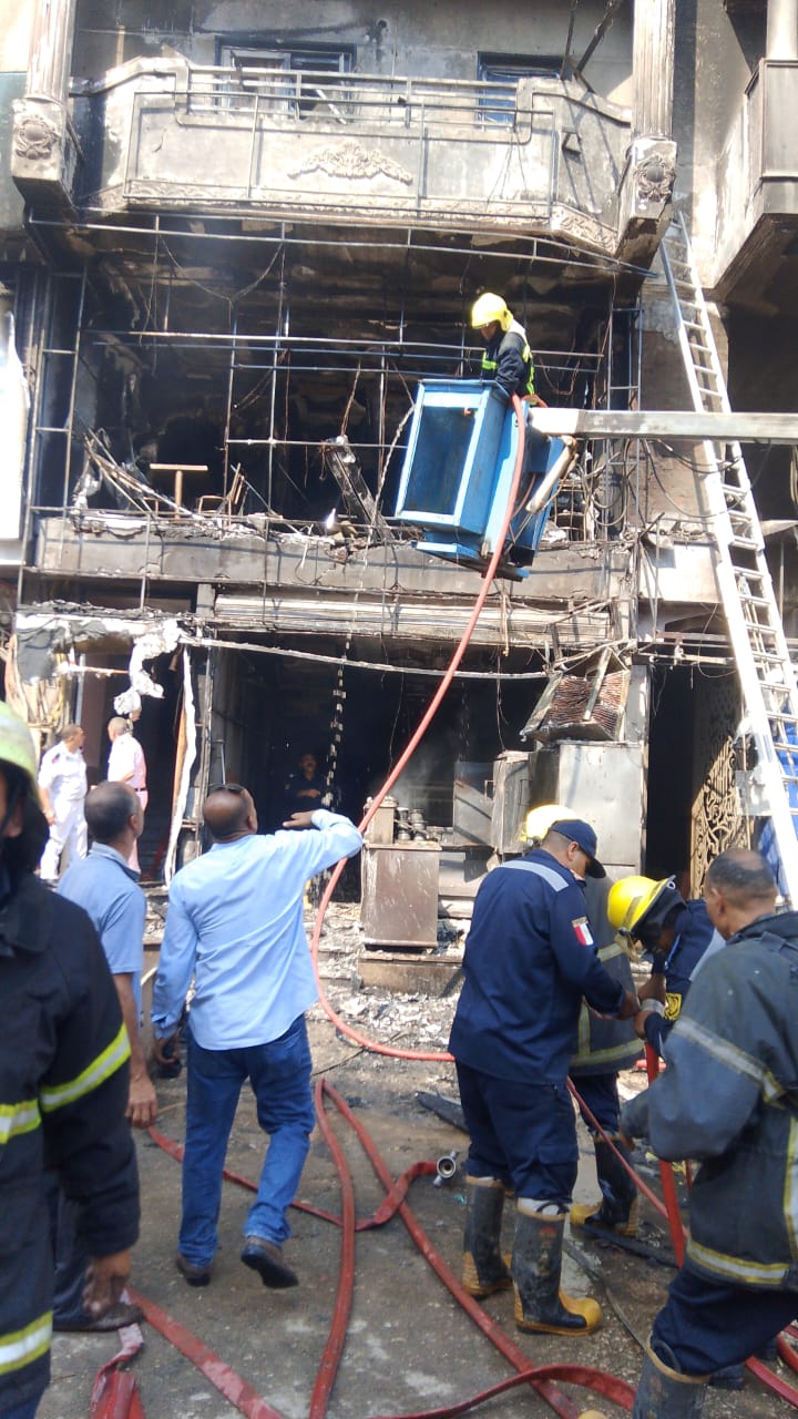 انفجار 7 اسطوانات غاز بمحل كشرى فى المنوفية