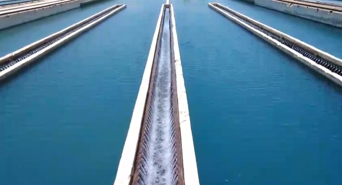 احدى محطات تنفيو مياه الشرب العملاقة بالفيوم