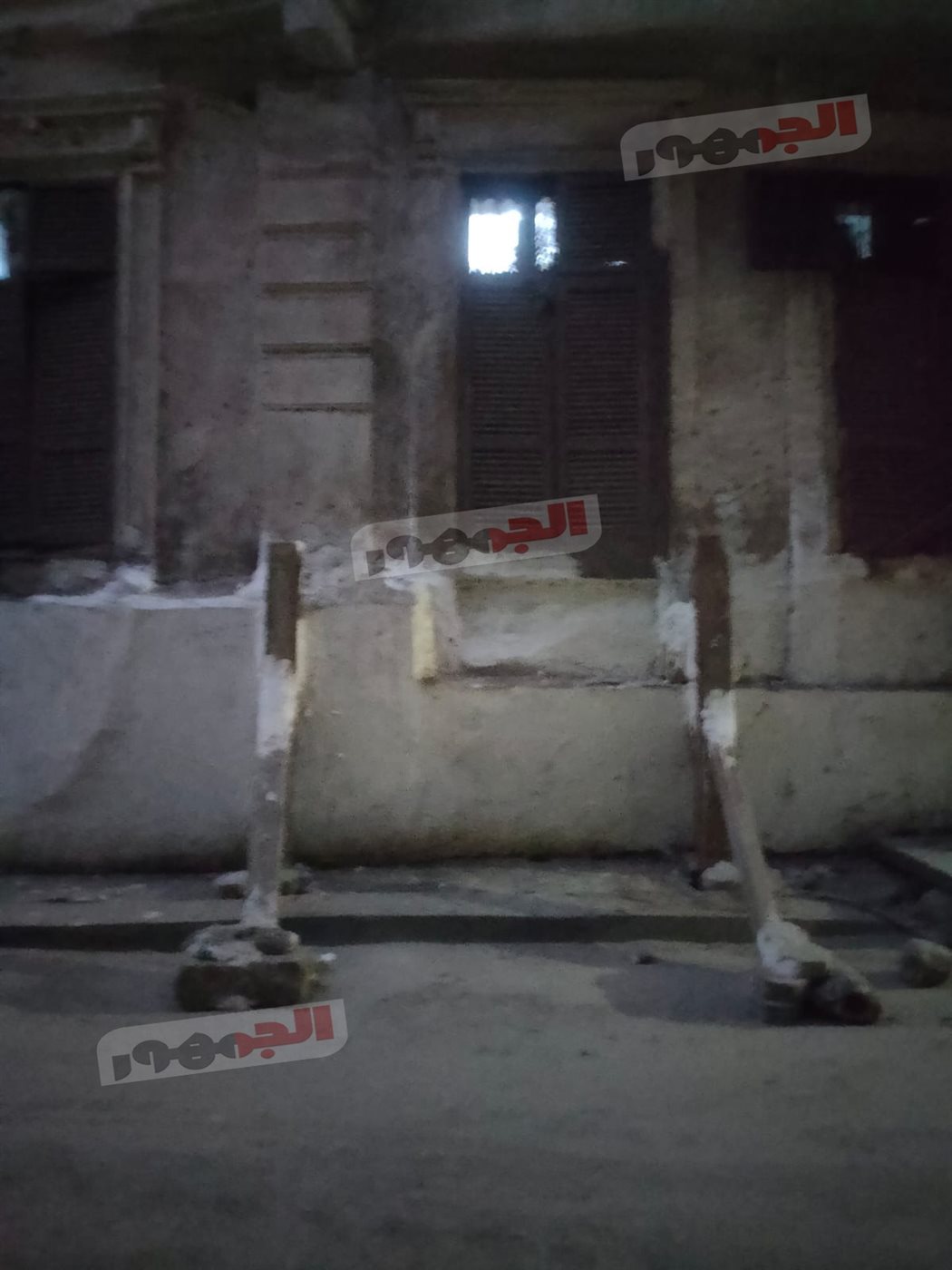 إنهيار شرفة عقار بميدان الجيش&nbsp;