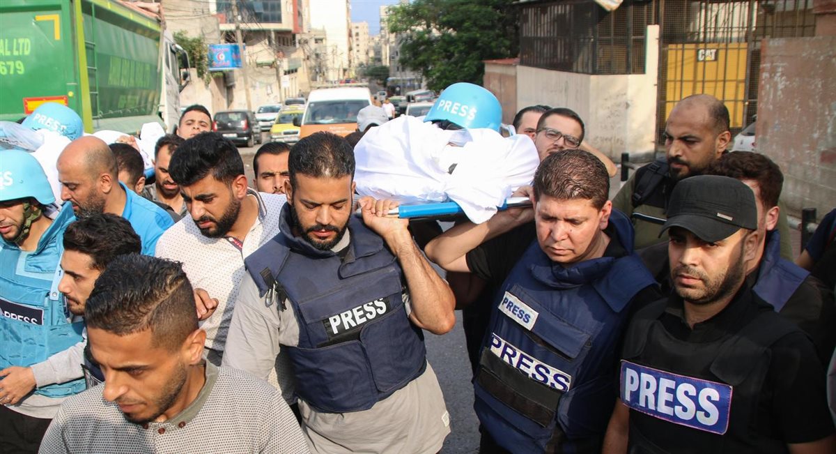 <strong>&nbsp;المجتمع الدولي فشل في حماية الصحفيين والشعب الفلسطيني</strong>