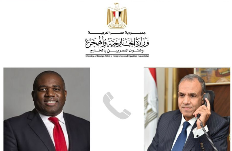 <strong>اتصال هاتفي بين وزير الخارجية ونظيره البريطاني</strong>