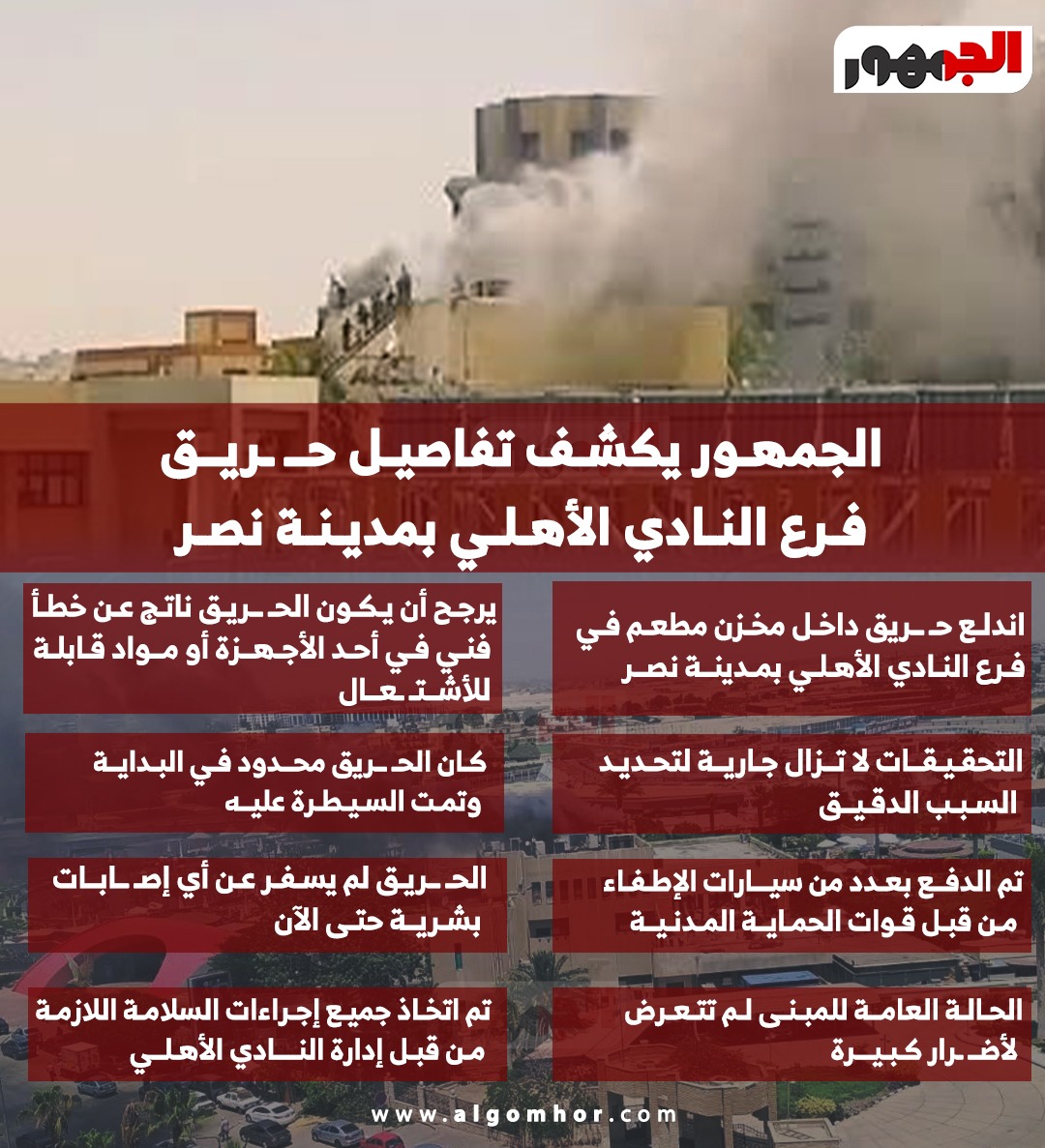 حريق النادي الأهلي