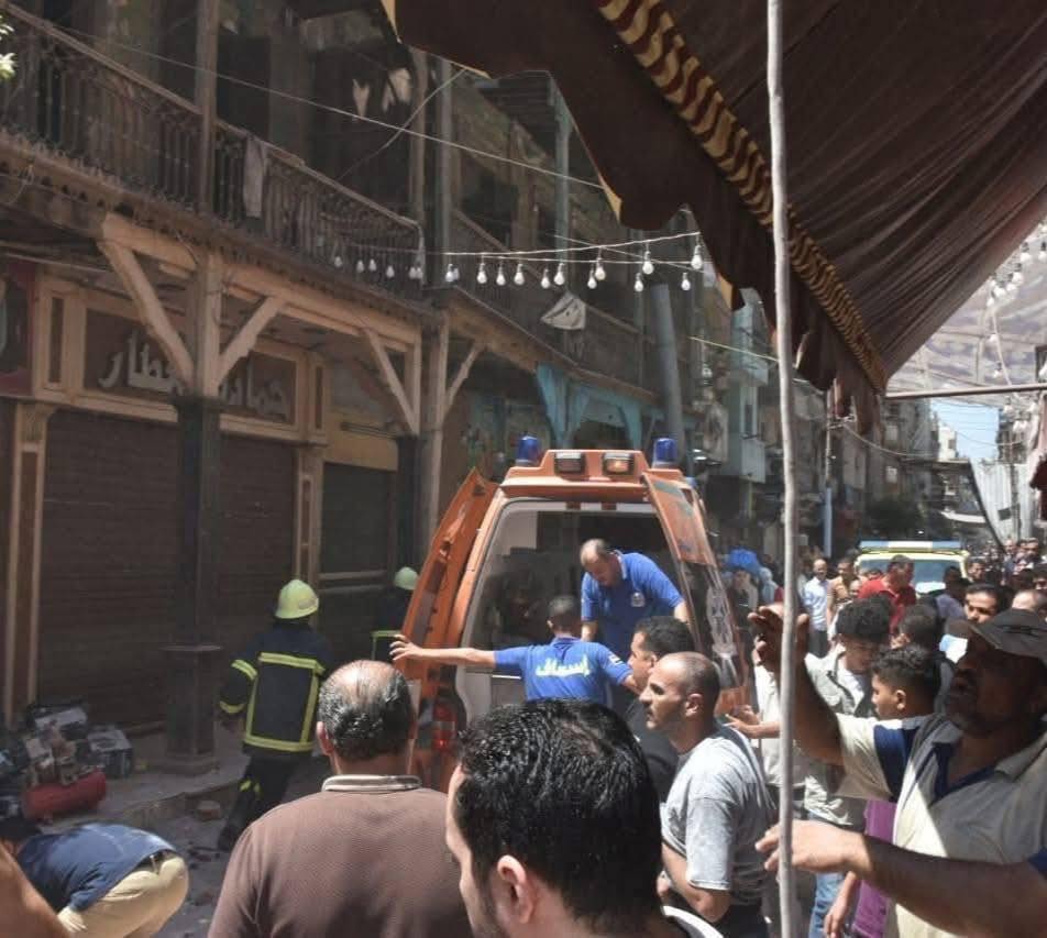 حادث انهيار عقار الزقازيق