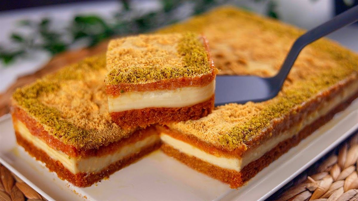مكونات صينية البسبوسة بالقشطة&nbsp;