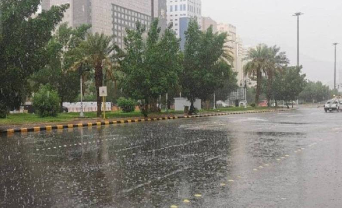 أمطار غزيرة تضرب مكة والمدينة&nbsp;
