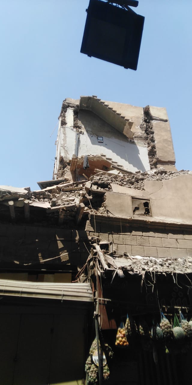 &nbsp;انهيار جزئي لعقار بمنطقة الجمالية&nbsp;