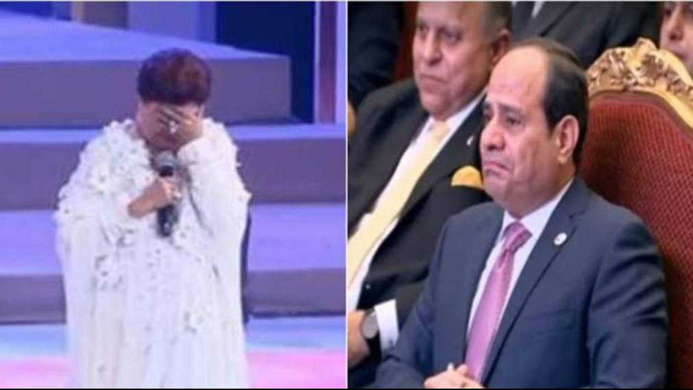 <strong>الرئيس عبد الفتاح السيسي ورجاء الجداوي</strong>