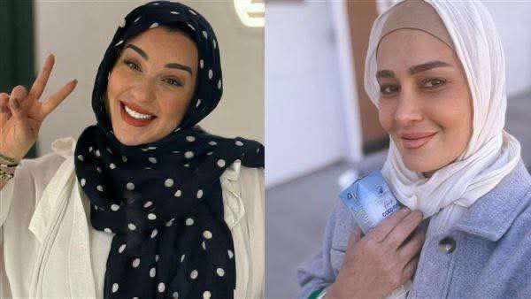 <strong>حلا شيحة وأسما شريف منير</strong>