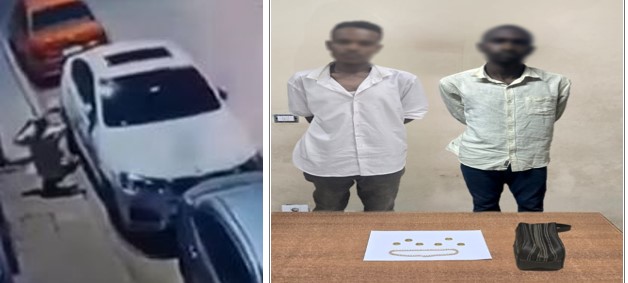 الأمن يضبط أجنبيين كسرا زجاج سيارة وسرقا محتوياتها في الجيزة