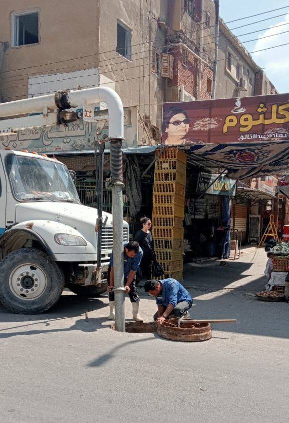 أعمال الصيانه لشركة مياه الشرب والصرف الصحى بالفيوم