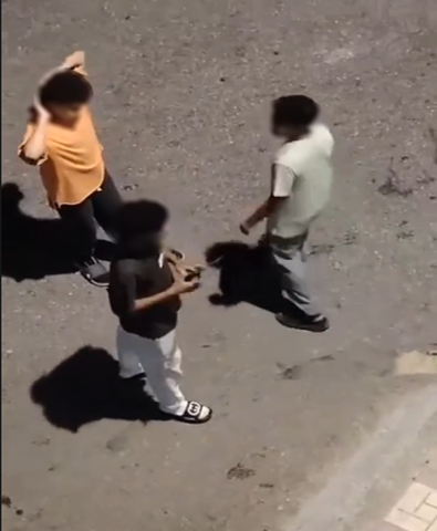 المتهمين أثناء إشهار السلاح في الإسماعيلية&nbsp;
