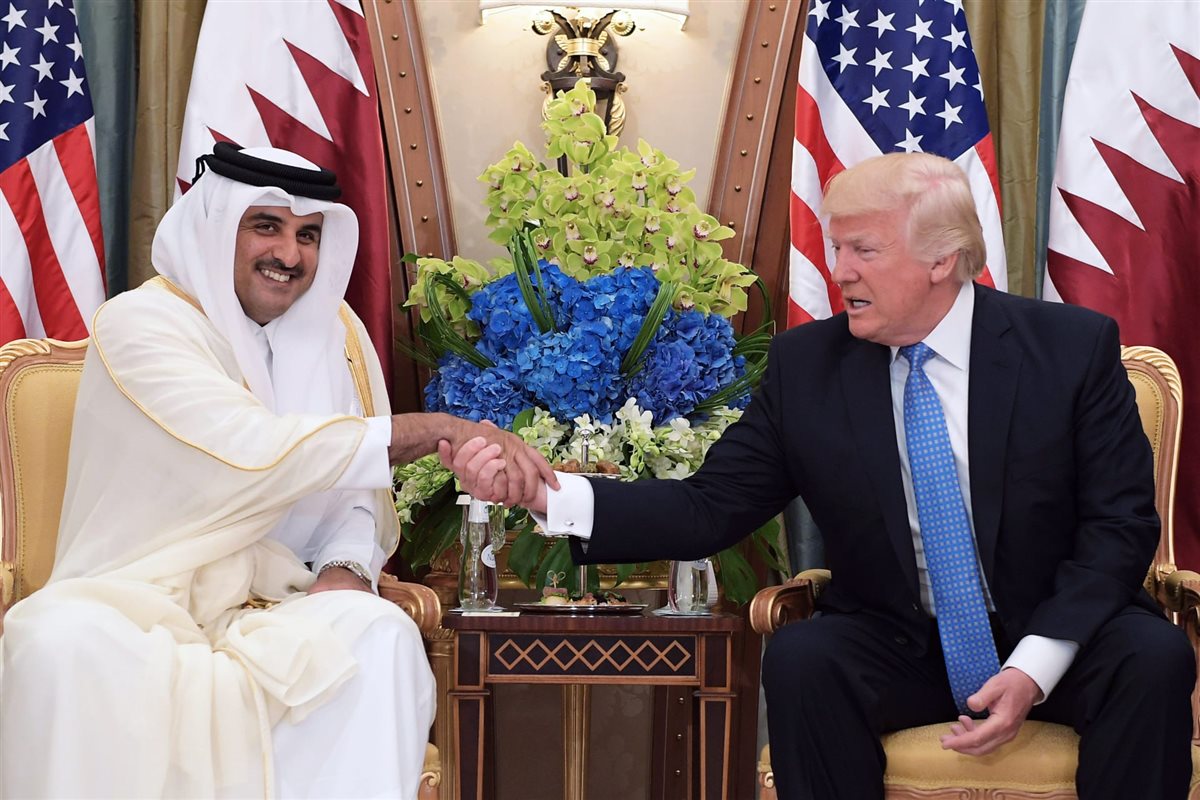 امير قطر وترامب