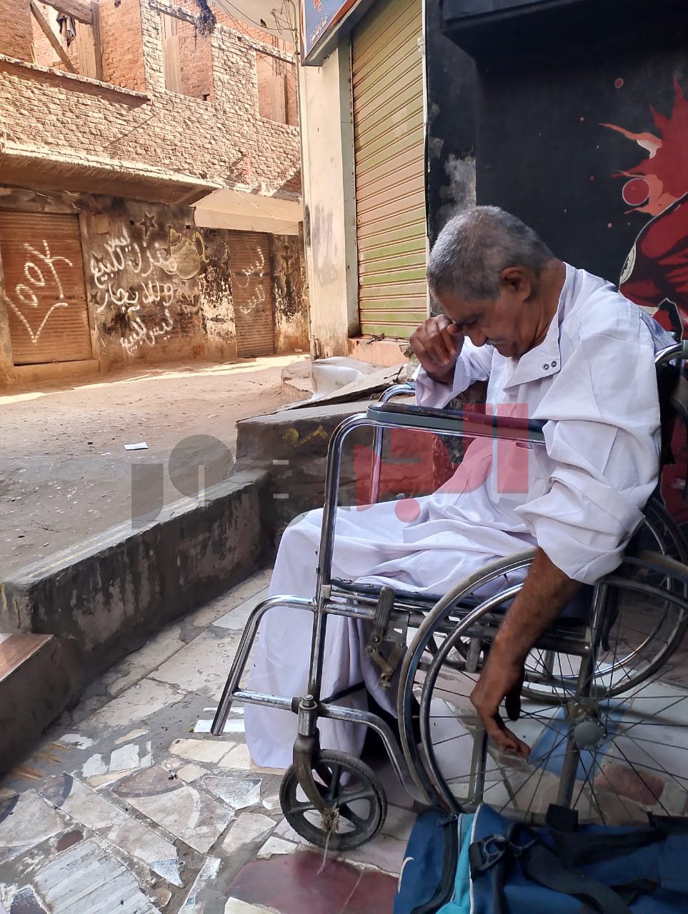 صور عم سيد بعد إيداعه بدار رعاية&nbsp;