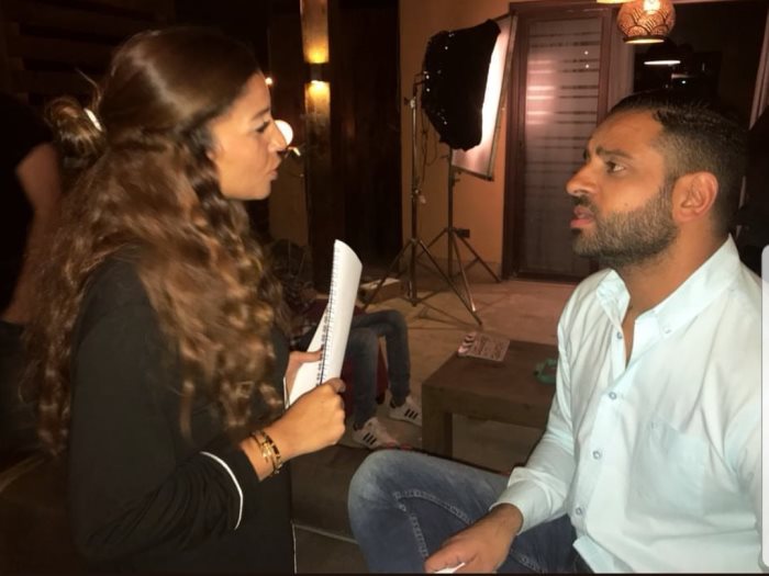 <strong>عمر السعيد ودينا الشربيني</strong>