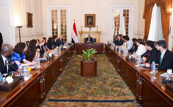 <strong>وزير الخارجية خلال الاجتماع</strong>