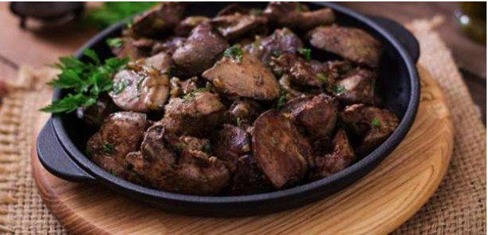 طاجن الكبد والقوانص