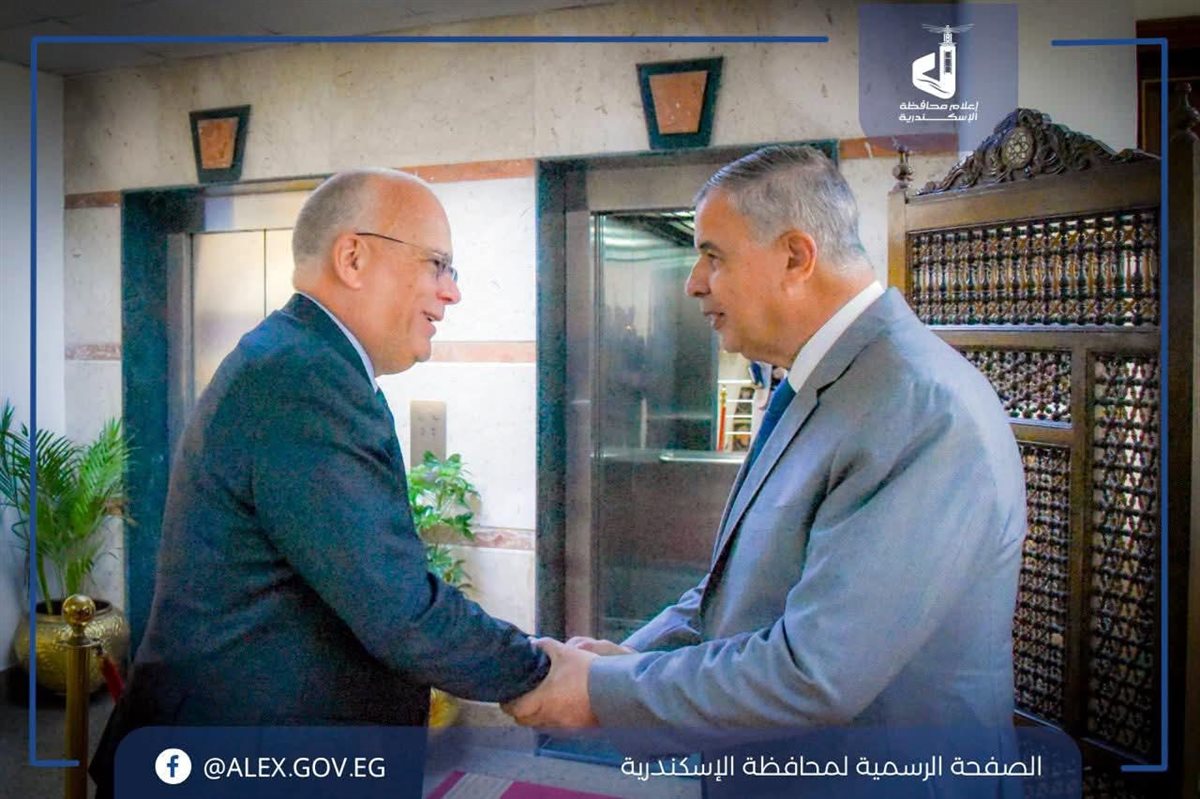 محافظ الإسكندرية والسفير السويدي