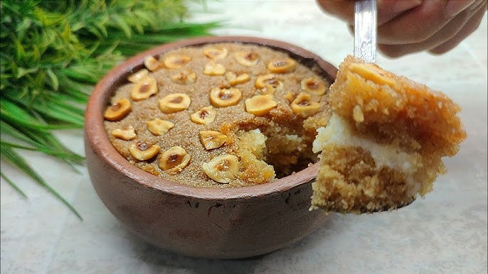 طاجن البسبوسة بالمكسرات