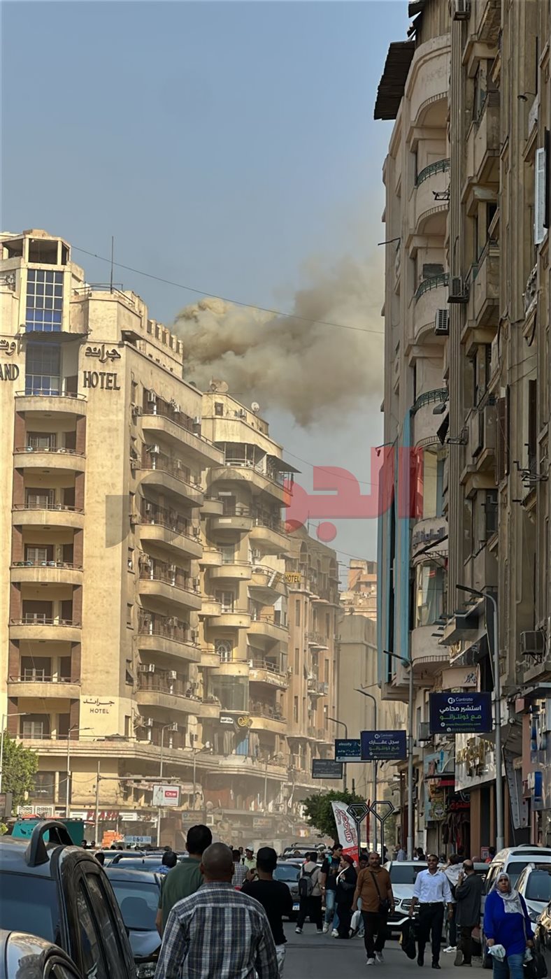 حريق مطعم جاد بوسط البلد