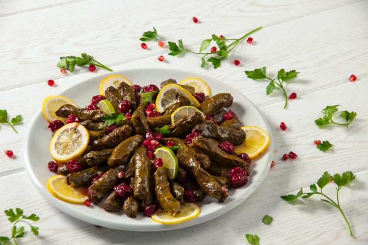&nbsp;ورق العنب بالرمان